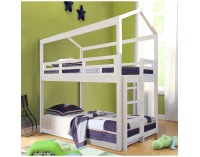 Poschodová posteľ s roštom Zefire 90x200 cm - biela