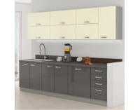 Pracovná doska PD 2,8 cm - metalic brown sivá