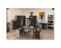 Pracovňa Klaudius - sivá / betón tmavý