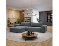Rohová sedačka s rozkladom Prema Roh Uni L/P - sivá