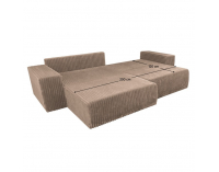 Rohová sedačka s rozkladom Prema Roh Uni L/P - sivohnedá (taupe)