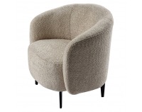 Kreslo Preso - béžová / čierna