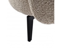 Kreslo Preso - béžová / čierna