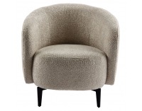 Kreslo Preso - béžová / čierna