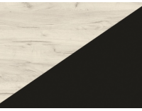 Lavica do kuchyne Bond BON-02 - craft biely / čierna ekokoža