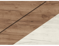 Šatníková skriňa s posuvnými dverami Puerto 240C 3D - craft tobaco / craft biely