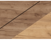 Šatníková skriňa s posuvnými dverami Puerto L220C 3D - craft tobaco / craft zlatý