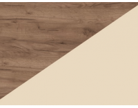 TV stolík Stella STE-04 - craft tobaco / krémová