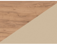 Jedálenská stolička A - craft zlatý / béžová ekokoža