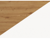 Jednolôžková posteľ s roštom Kitty KIT-04 90 - dub artisan / biela