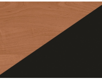 Botník s lavicou Bravo - jelša / čierna ekokoža