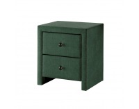 Čalúnený nočný stolík Prima 3 - tmavozelená (Velvet)