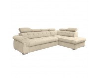 Rohová sedačka s rozkladom Primus Roh New P - béžová / strieborná