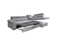 Rohová sedačka s rozkladom Primus Roh New P - sivá / strieborná