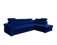 Rohová sedačka s rozkladom a úložným priestorom Primus Roh P - kráľovská modrá