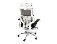 Kancelárska stolička s podrúčkami Primus WT - čierna / biela / chróm