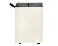 Skladací kôš na prádlo s kolieskami Prior - béžová