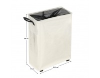 Skladací kôš na prádlo s kolieskami Prior - béžová