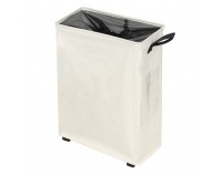 Skladací kôš na prádlo s kolieskami Prior - béžová