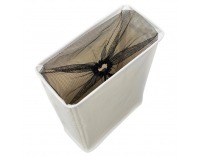 Skladací kôš na prádlo s kolieskami Prior - béžová