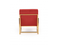 Kreslo Prius - bordová / zlatá