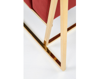 Kreslo Prius - bordová / zlatá