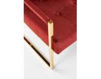 Kreslo Prius - bordová / zlatá