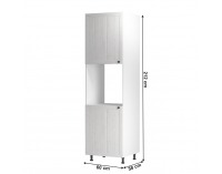 Potravinová skriňa Provance D60P L - biela / sosna Andersen