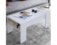 Konferenčný stolík s úložným priestorom Pula - biela