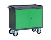 Dielenský vozík na kolieskach so zámkom PWW01G/2L1 - grafit / zelená