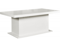 Rozkladací jedálenský stôl Kacper 180/260 - biely vysoký lesk