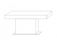 Rozkladací jedálenský stôl Kacper 160/240 - wenge