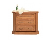 Rustikálna zásuvková komoda Monika - drevo D3