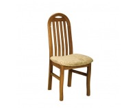 Jedálenská stolička Owal 2 - drevo D3 / béžový vzor
