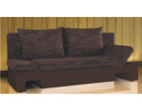 Rozkladacia pohovka s úložným priestorom Promo - hnedá ekokoža / magma hnedá