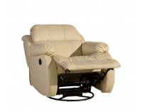 Kožená sedacia súprava Reglainer - krémová (G100)