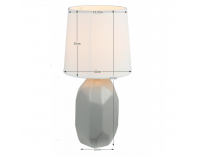 Stolná lampa Qenny Typ 2 - sivá / biela