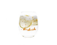 Pohár na vodu (4 ks) Quatro Amigos 600 ml - priehľadná / zlatá