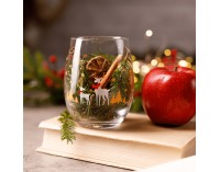 Pohár na vodu (4 ks) Quatro Amigos 600 ml - priehľadná / zlatá