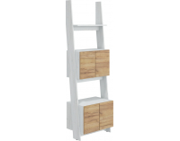 Regál Rack RAC-05 - craft biely / craft zlatý