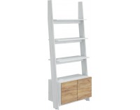 Regál Rack RAC-07 - craft biely / craft zlatý