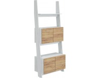 Regál Rack RAC-08 - craft biely / craft zlatý