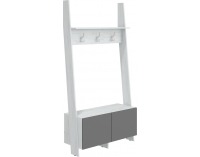 Vešiak Rack RAC-10 - craft biely / grafit