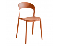 Stohovateľná stolička Radana New - oranžová