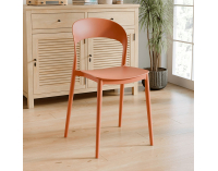 Stohovateľná stolička Radana New - oranžová