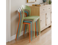 Stohovateľná stolička Radana New - oranžová