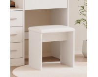 Toaletný stolík s taburetkou Radas - biela