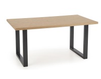 Jedálenský stôl Radus 160 - dub prírodný / čierna
