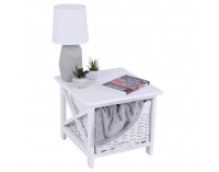 Nočný stolík Rafaello - biela