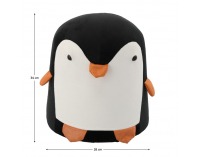 Taburet v tvare tučniaka Raino - čierna / biela